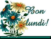 Gif animé Bon lundi marguerite